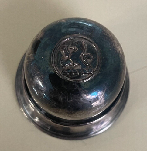 BIRKS Regency Silver Plate Canada Domed Ring Box Rampant Lion Top Superb