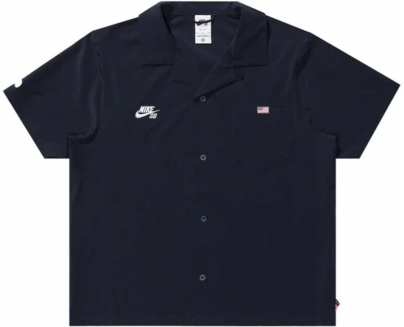 Nike SB Team USA Olympics S/S Bowler Shirt Obsidian/White Nike SB Team USA Olympics S/S Bowler Shirt Obsidian/White