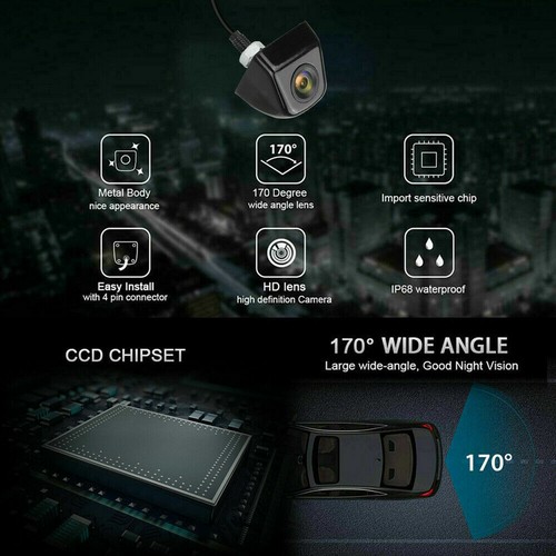 170° HD Night Vision Rear Car Camera View Reverse Backup Parking Waterproof CMOS - Picture 20 of 46