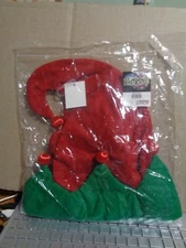 Nicky Bigs Novelties Light Up Elf Hat Costume Accessory, Red Green, One Size
