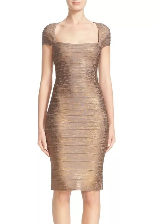 Bronze bodycon cheap dress