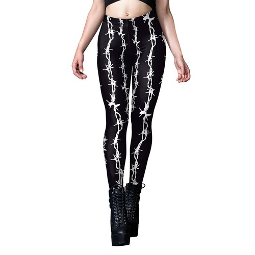 Cosplay Halloween Christmas Thanksgiving Leggings Women Elastic Skull Yoga Pants - Picture 24 of 43