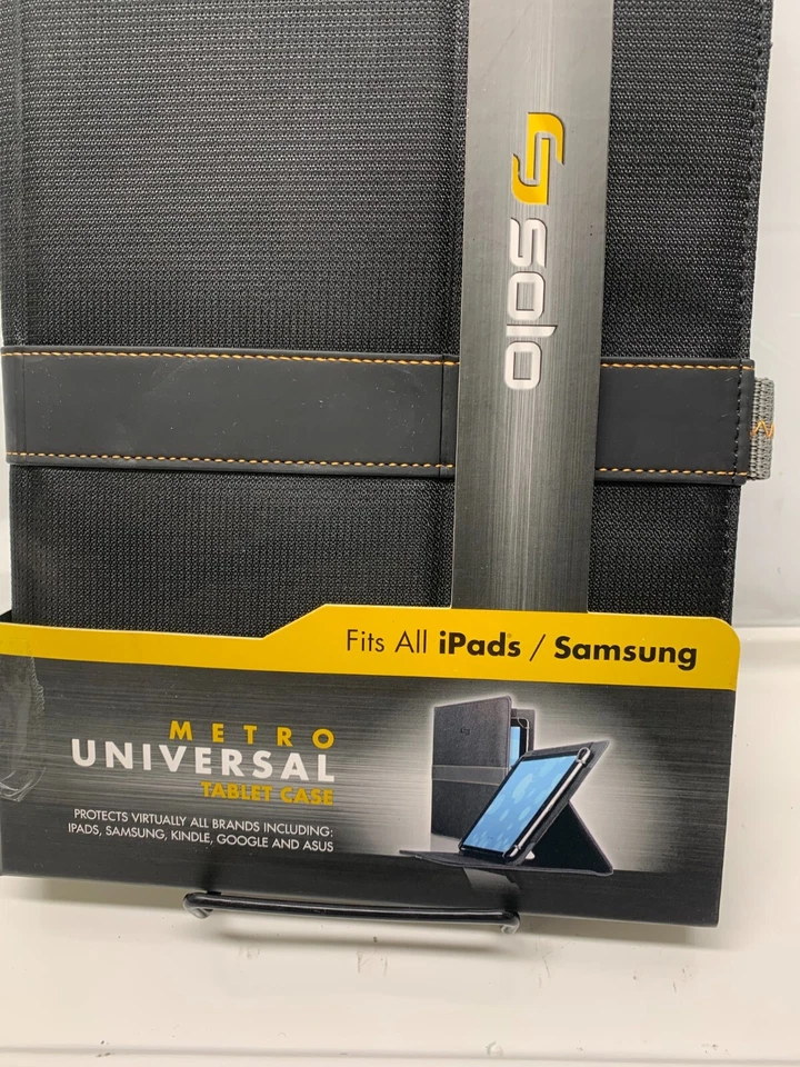 Funda Tablet Solo Metro Universal Fit 8.5" a 11" -NEGRO *Nueva-Caja Dañada Foto 2 de 4