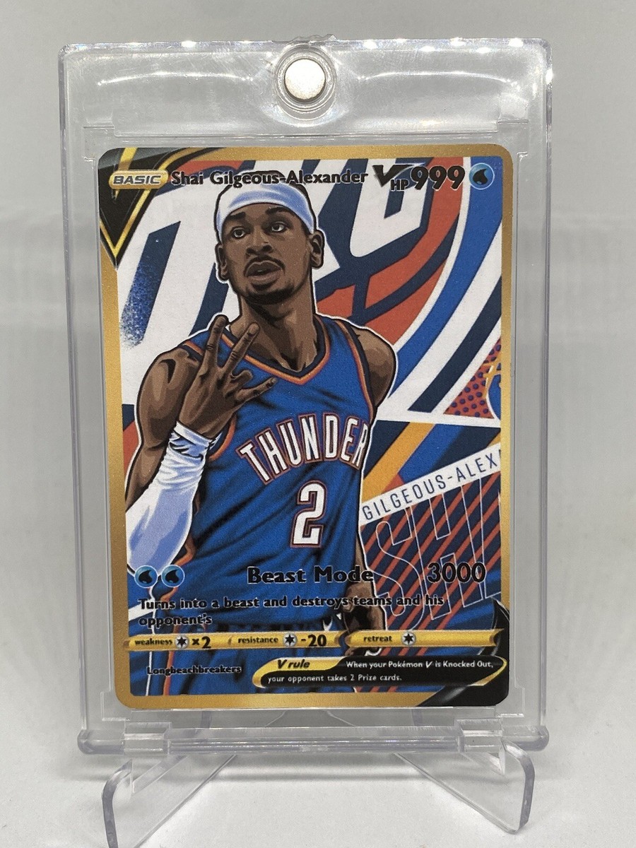 pokemon cards okc Shai Gilgeous Alexander Pokémon Card Full Art OKC THUNDER