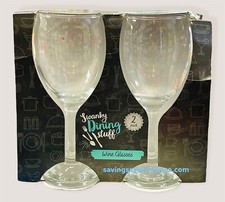 2 Pack Wine Glasses Indoor Outdoor Reusable