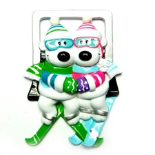 Couples Ski Couple Personalized Christmas Tree Ornament