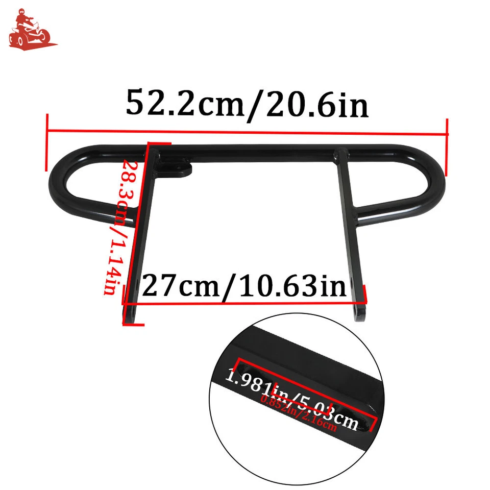 Parachoques trasero ancho negro para Yamaha YFZ 450 Alba Racing 199 T2 B Foto 4 de 4