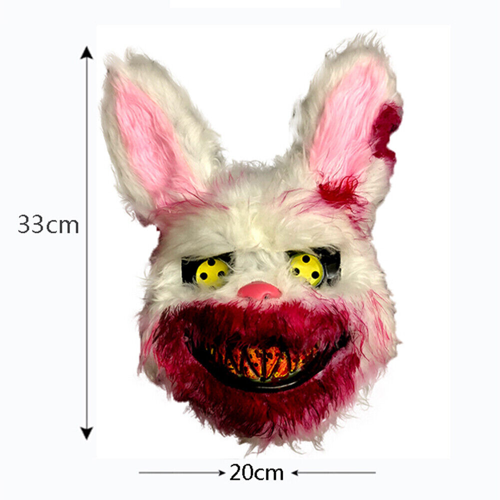 Kaninchen blutige Maske gruselig gruselig für Halloween-Party-Kostüme Cosplay 
