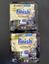 2x Finish Powerball ULTIMATE 4-In-1 Dishwasher Detergent Tabs 11ct Ea New