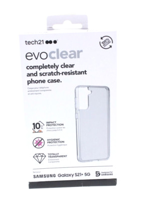 Tech21 Evo Clear Case for Galaxy S21+ 5G Clear