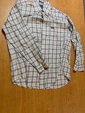 Facionnable Men's Medium Light Multicolor Plaid Dress Shirt