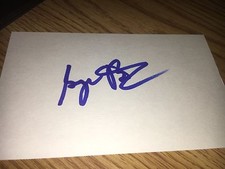 George Burns Golfer Signed 3x5 index Card
