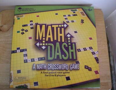 Learning Resources Math Dash Crossword Math Game