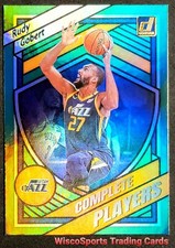 2020-21 Donruss #10 Rudy Gobert Utah Jazz Complete Players Green Flood Holo 🔥