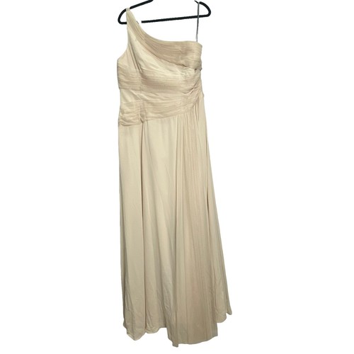 vera wang champagne bridesmaid dress Satin Bridesmaid Dress Prom Dress Champagne XXXL Cameron Champagne by Grace Loves Lace main image 0