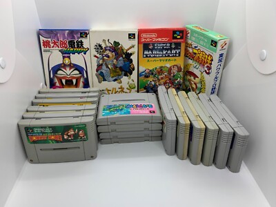 WHOLESALE Japan SNES Lot of Games Nintendo Super Famicom Mario DQ FF etc