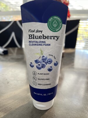 Brand NEW Food Story Blueberry Revitalizing Cleansing Foam FULL SIZE HTF