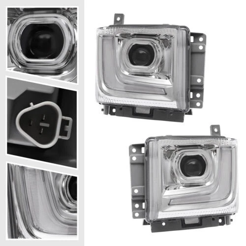 For 2023-24 ISUZU NPR-HD NRR NQR Halogen Headlights Headlamps LED DRL Left+Right Foto 3 de 4