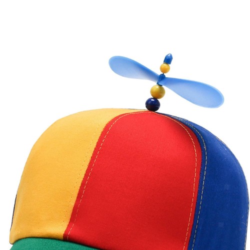 Bunter Propeller-Hut mit Propeller auf der Baseball-Mütze Cap Kostüm Fastnacht. - Bild 4 von 9