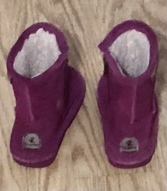 bearpaw Juvenil Botas de Cuero Rosa para Niños Talla 5 Foto 3 de 4