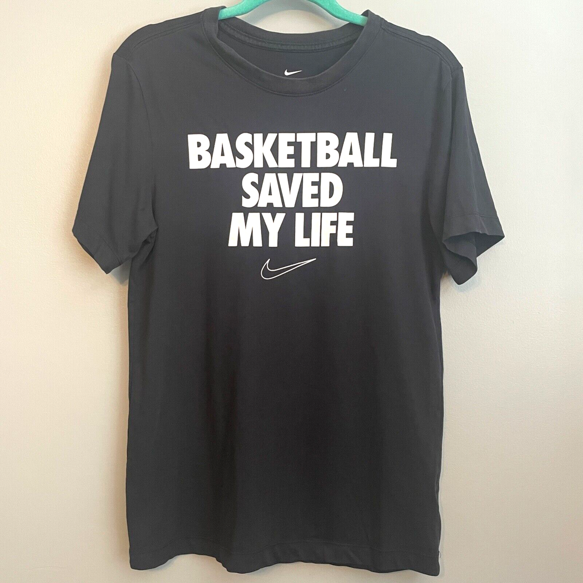 Nike Shirt Black Short Sleeve Basketball Saved My Life