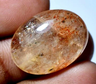 Unbehandelte Natürliche Orange Sunstone Cabochon 16.70 Ct AGL zertifiziert - Bild 1 von 4
