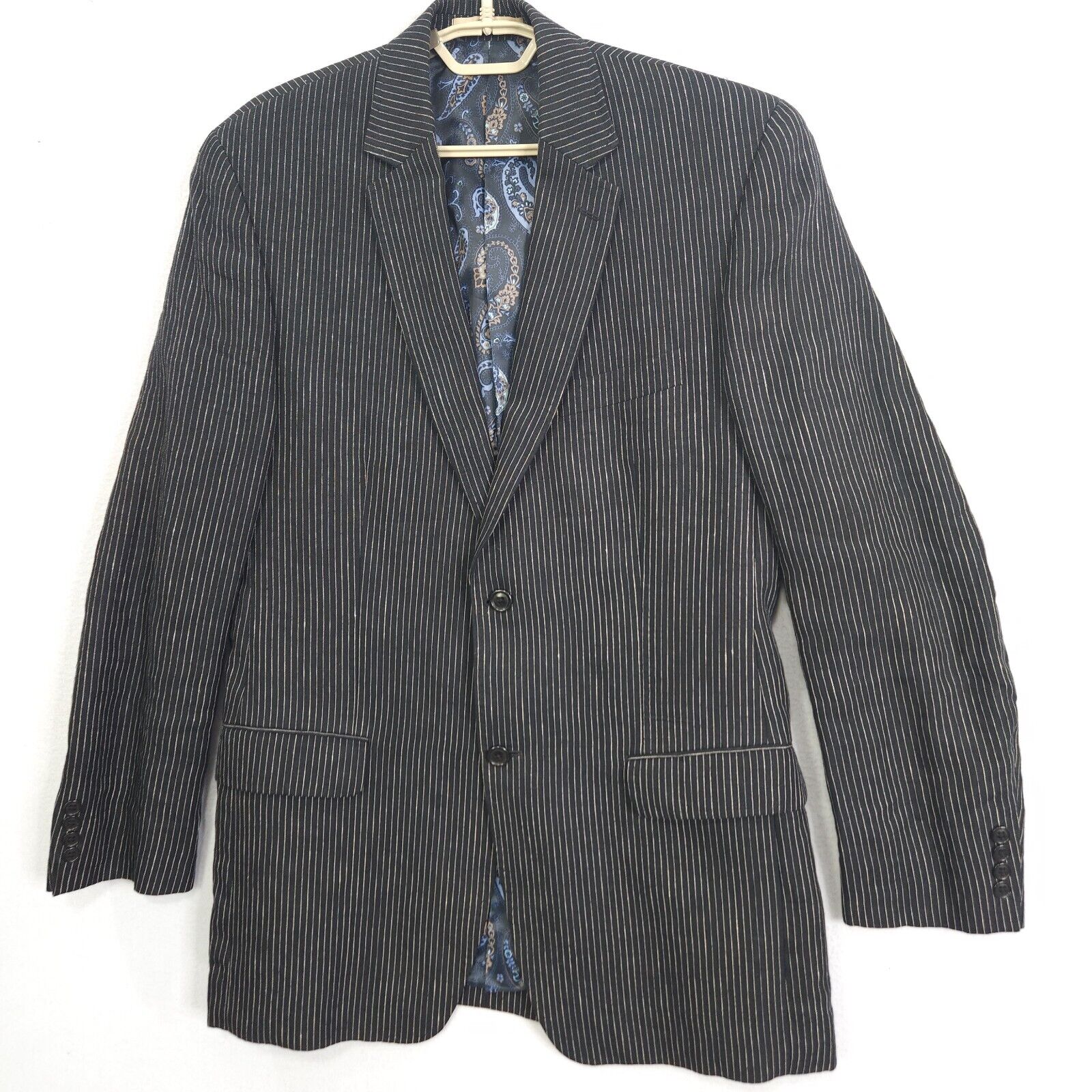 Joseph Abboud Linen Sport Jacket Blazer Striped 4… - image 1
