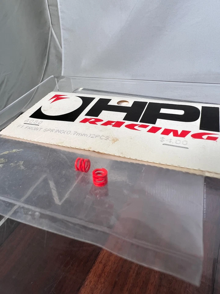 Muelles delanteros vintage HPI Racing A080 rosa F1 0,7 mm Foto 3 de 4