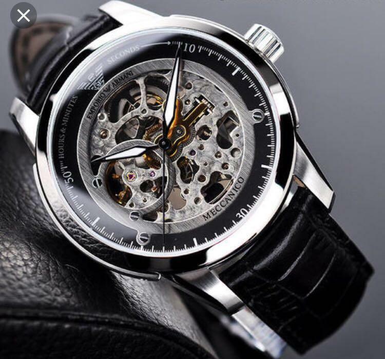 ⭐Emporio Armani Skeleton AR4625 Men`s⭐ MECCANICO | eBay ⭐Emporio Armani Skeleton AR4625 Men`s⭐ MECCANICO | eBay