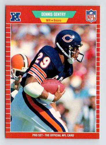1989 Pro Set Card, #40 Dennis Gentry, Chicago Bears