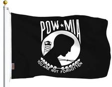 POW-MIA Black Flag You are Not Forgotten Prisoner of War 3x5ft