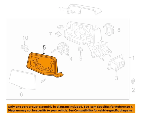 GM OEM 19-23 Sierra 1500 Front Door Outside Mirrors-Bezel 84575674