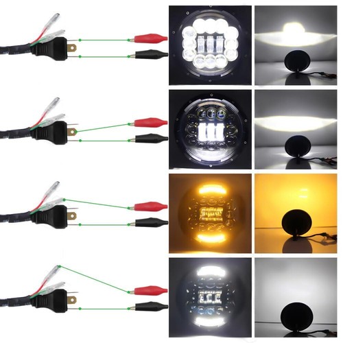 Faro LED Halo 7"" PULGADAS DRL y kit combinado de luces antiniebla de 4"" para Hummer H2 H3T 06-10 - Imagen 7 de 12