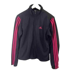 Adidas Track Beckenbauer Jacket SMALL Black Raspberry Pink Full Zip 2007