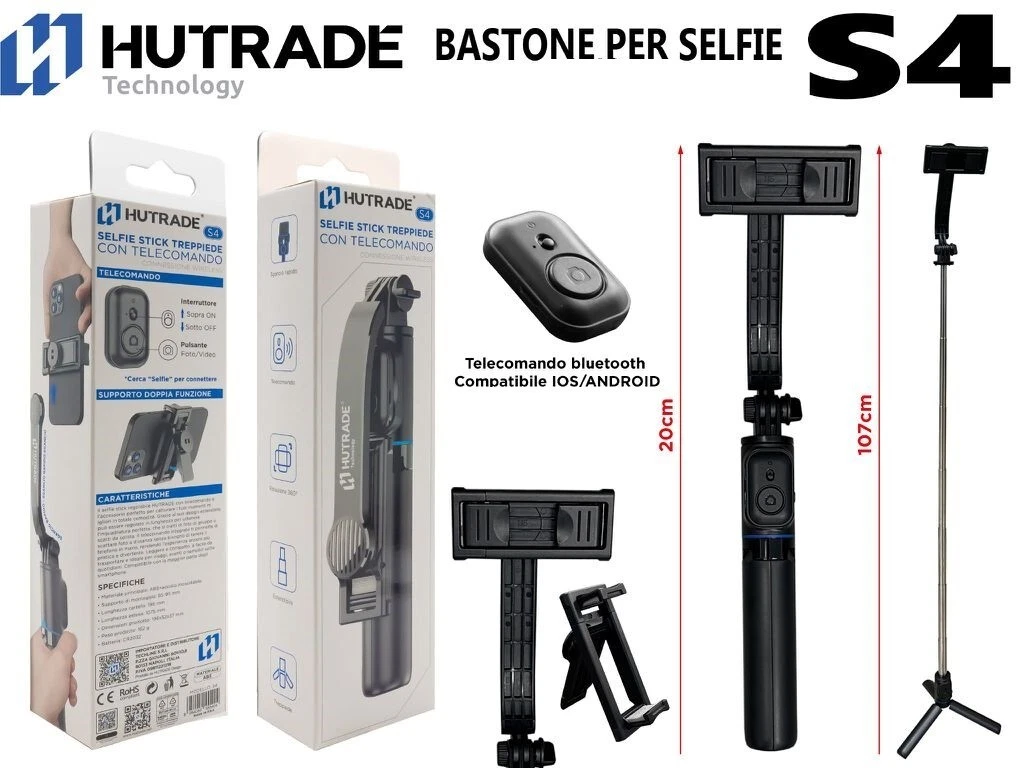 Il set up perfetto non deve per forza essere ingombrante. 🎬 Con questo selfie stick 6-in-1 hai doppia luce LED, treppiede stabile e telecomando Bluetooth sempre in tasca. Pronto per il prossimo