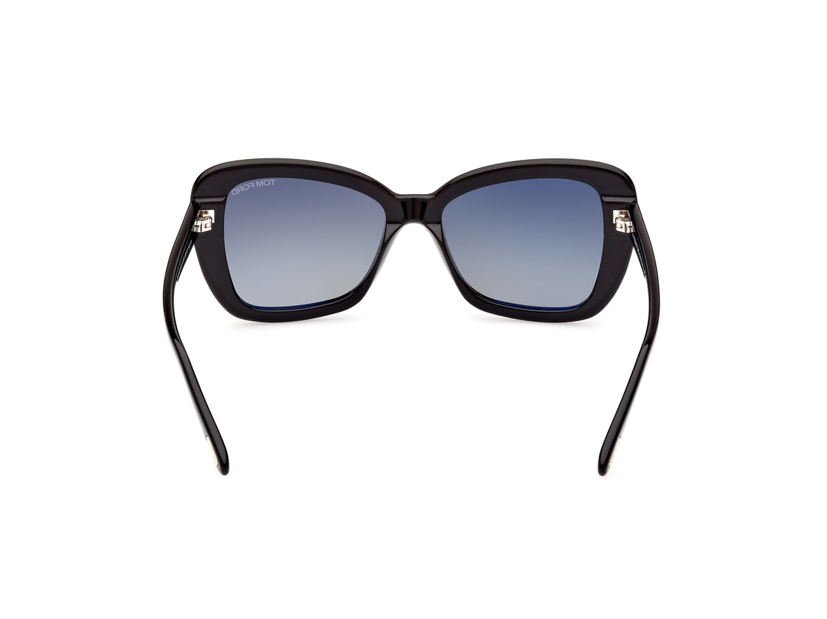 Tom Ford Maeve FT1008 01B Sunglasses Black Butterfly Frame, Smoke Lenses Tom Ford® FT1008 Maeve Butterfly Sunglasses - EuroOptica main image 4