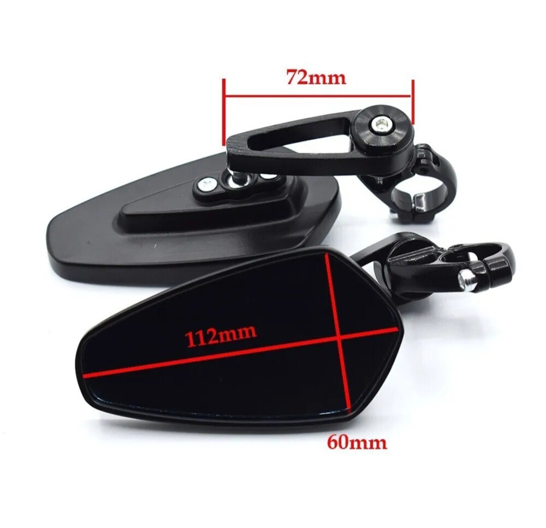 Specchietti Retrovisori Laterali In Alluminio Per Yamaha T-MAX 560 2025 - Design Aerodinamico, Lenti Blu Antiriflesso