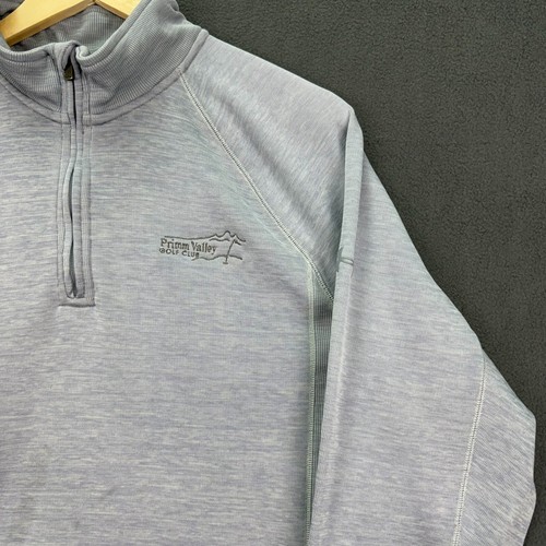 Suéter Under Armour UA Para Hombres Grande Gris Manga Larga Pullover 1/4 Cremallera Cuello Simulado - Imagen 2 de 11