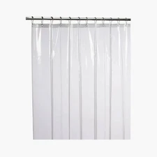 CAITLIN CLEAR SHOWER CURTAIN LINER, NON-TOXIC PEVA, 72X72