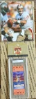 JOE MONTANA AUTOGRAPHED PHOTO CARD  SUPER BOWL TICKET PSA