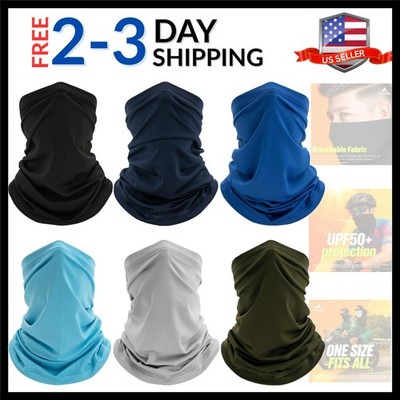 6 Pack Neck Gaiter, UV Protection Cooling Breathable Face Mask, Hiking Scarf ...