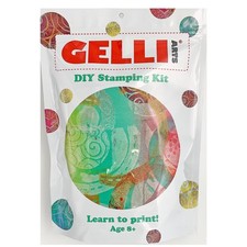 Stamp Kit with Gel Plate Stamping Printing Set 5x5 Inch DIY Monoprinting