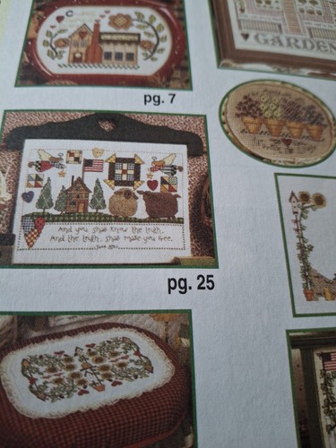 Cross Stitch Country magazine April 2003 Shaker Garden Sampler, Mantle Clock - Picture 3 of 5
