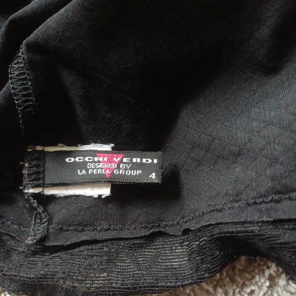 La Perla cami vest Camisole Size small black lace pretty occupied verdi - Image 4 of 4
