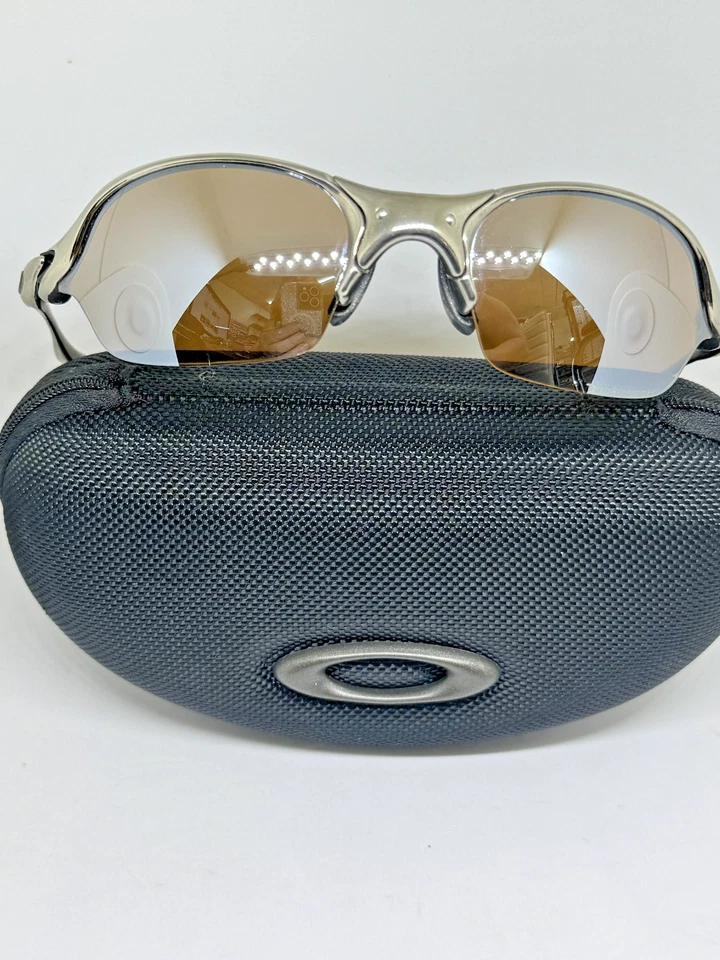 Oakley X Metal Romeo 2.0 Polished Titanium Iridium Sunglasses RARE COMPLETE - Image 2 of 4