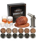 Whiskey Smoker Kit with Torch - 6 Flavors Wood Chips, 2 Glasses, 2 Ice Ball Mold