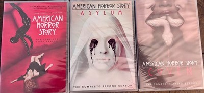 The complete seasons 1-3 ofc American  Horror Story DVDs Sealed