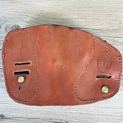 Rob Leahy Simply Rugged Cumberland Brown Tan Leather 10G Holster w/Belt Clips
