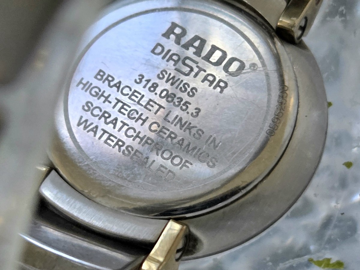 Rado Diastar Ceramic Titanium Grey Dial Sapphire Crystal Women's