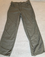 Carhartt FR Pants Mens 38x32 Green Canvas Cat2 Work FRB159 Flame Resistant